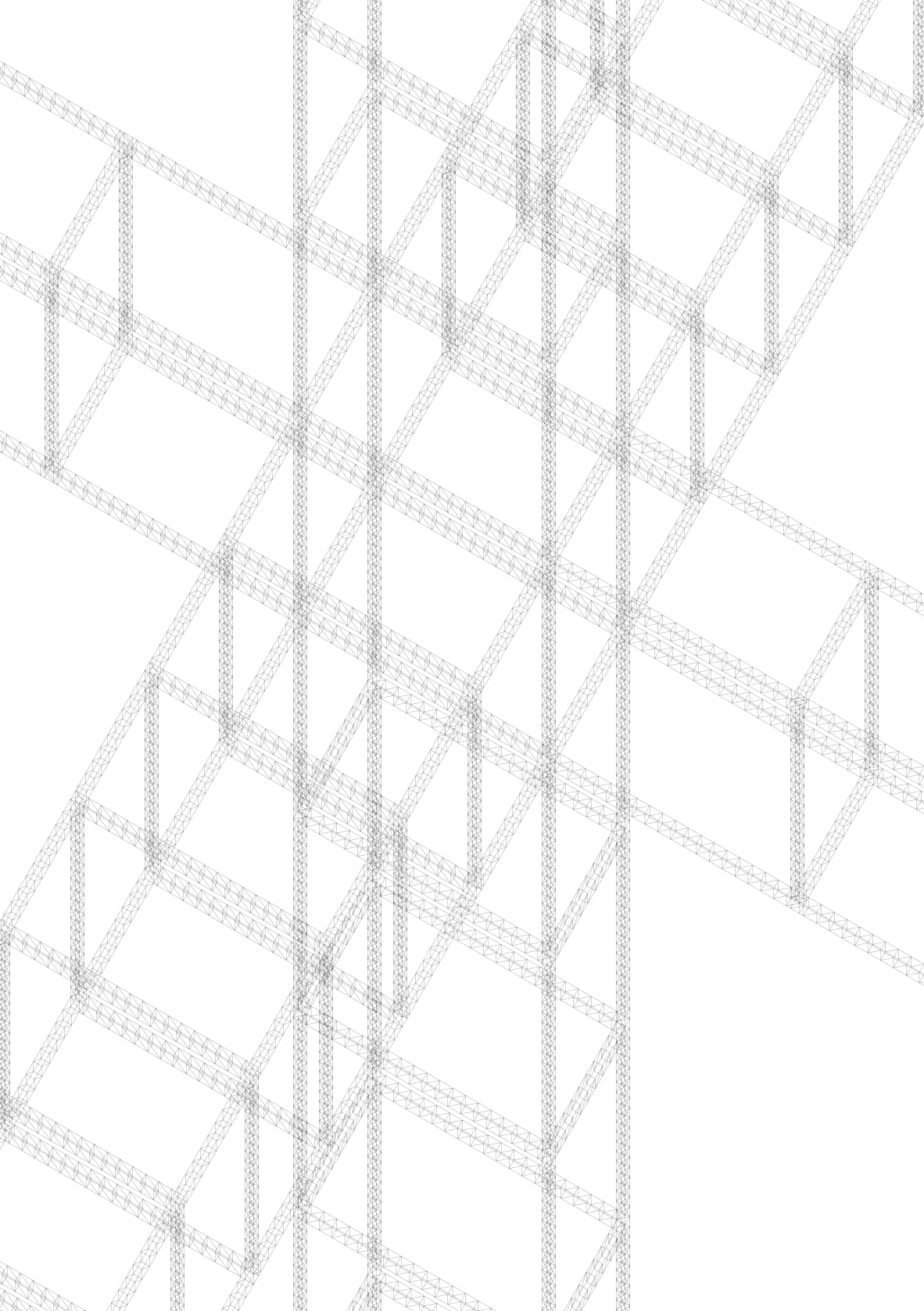 Wire mesh truss